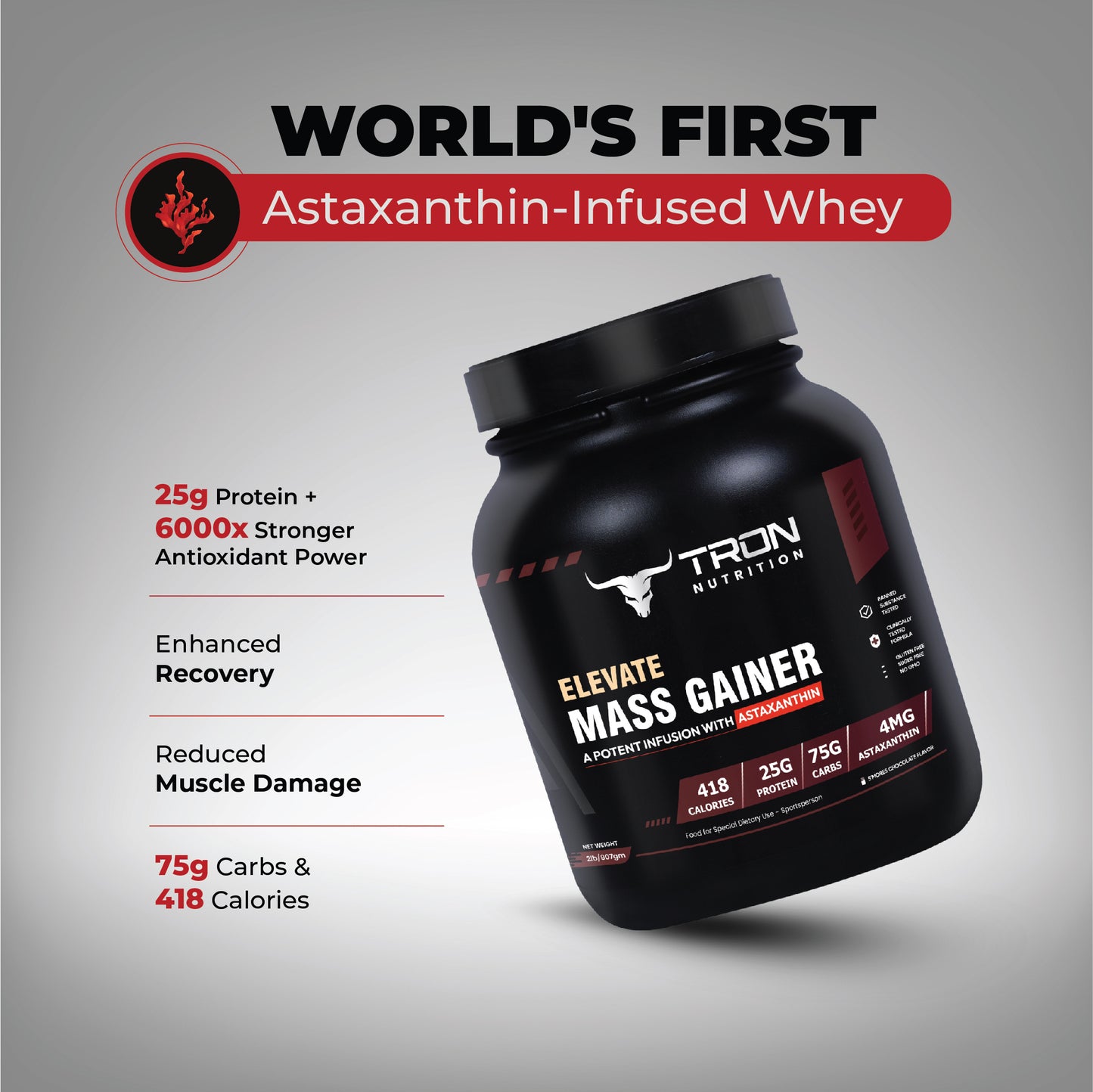 Tron Elevate Mass Gainer & Get Creatine 100gm Free