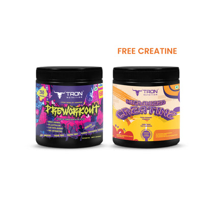 Pre-Workout 300gm & Get Creatine 100gm Free