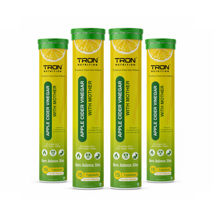 Tron ACV Effervescent | Weight Management | Gut Detox | Metabolism Support | Zero Sugar | Green Apple