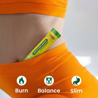 Tron ACV Effervescent | Weight Management | Gut Detox | Metabolism Support | Zero Sugar | Green Apple
