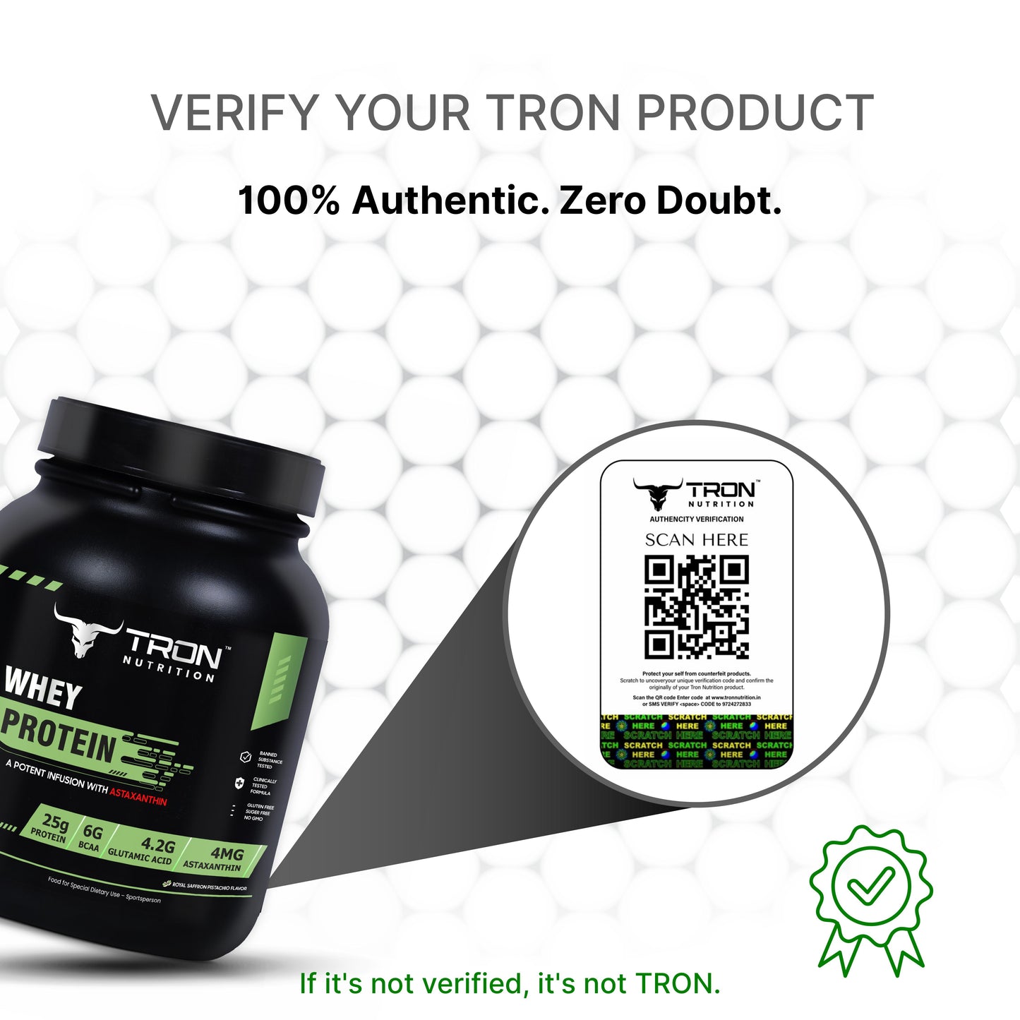 Tron Whey Protein | World's First Astaxanthin Infused Whey