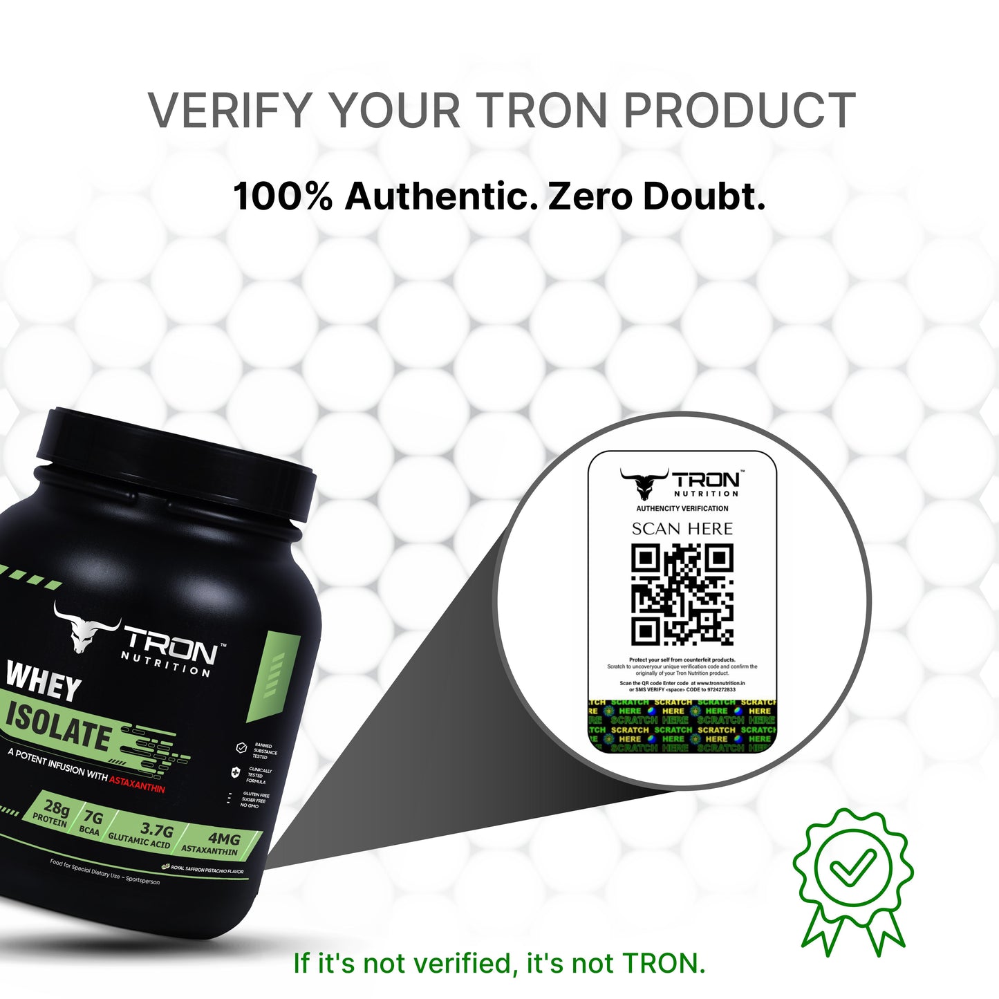 Tron Whey Isolate | World's First Astaxanthin Infused Whey